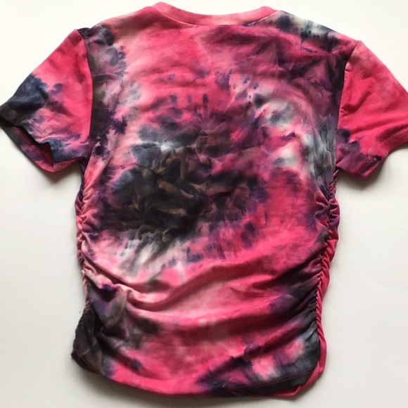Tie Dye Tee Ruched Sides - Picture 7 of 12